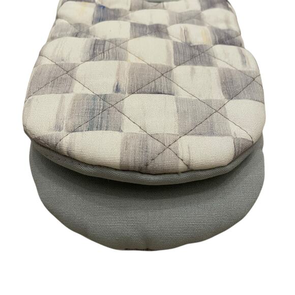 Brand New Mackenzie-Childs Sterling Check Mini Oven Mitt - Picture 3 of 10